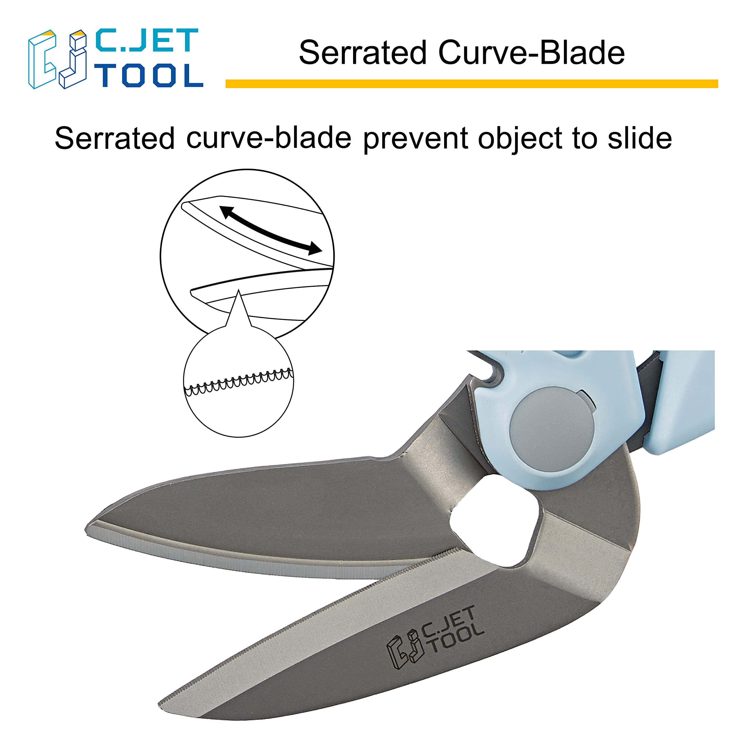 C.JET TOOL soft grip handle reduces fatigue during long tasks