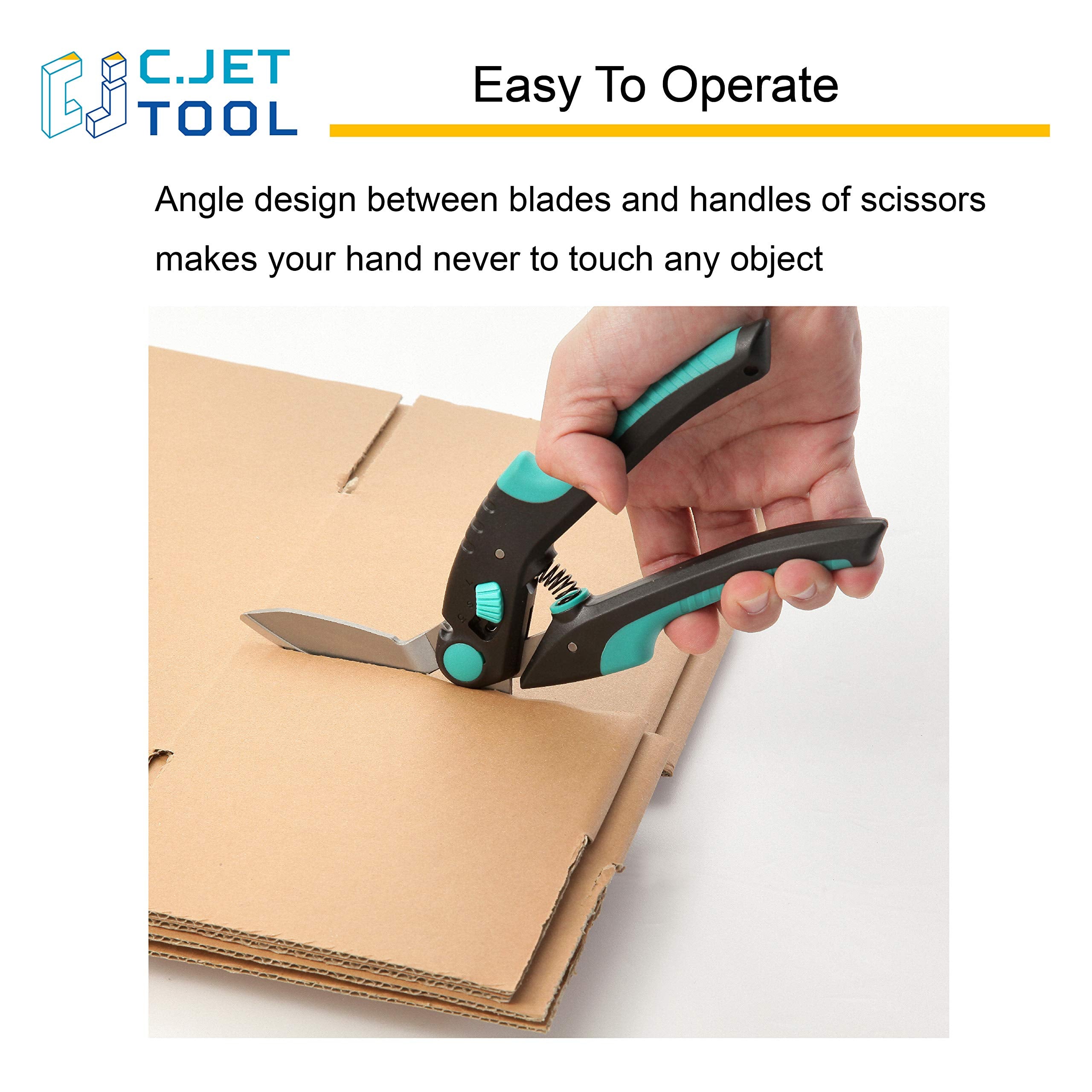 C.JET TOOL turquoise soft grip handle for comfortable control