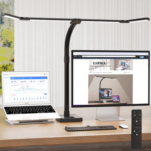 CJJFACA desk lamp base offers sturdy support for long study sessions.