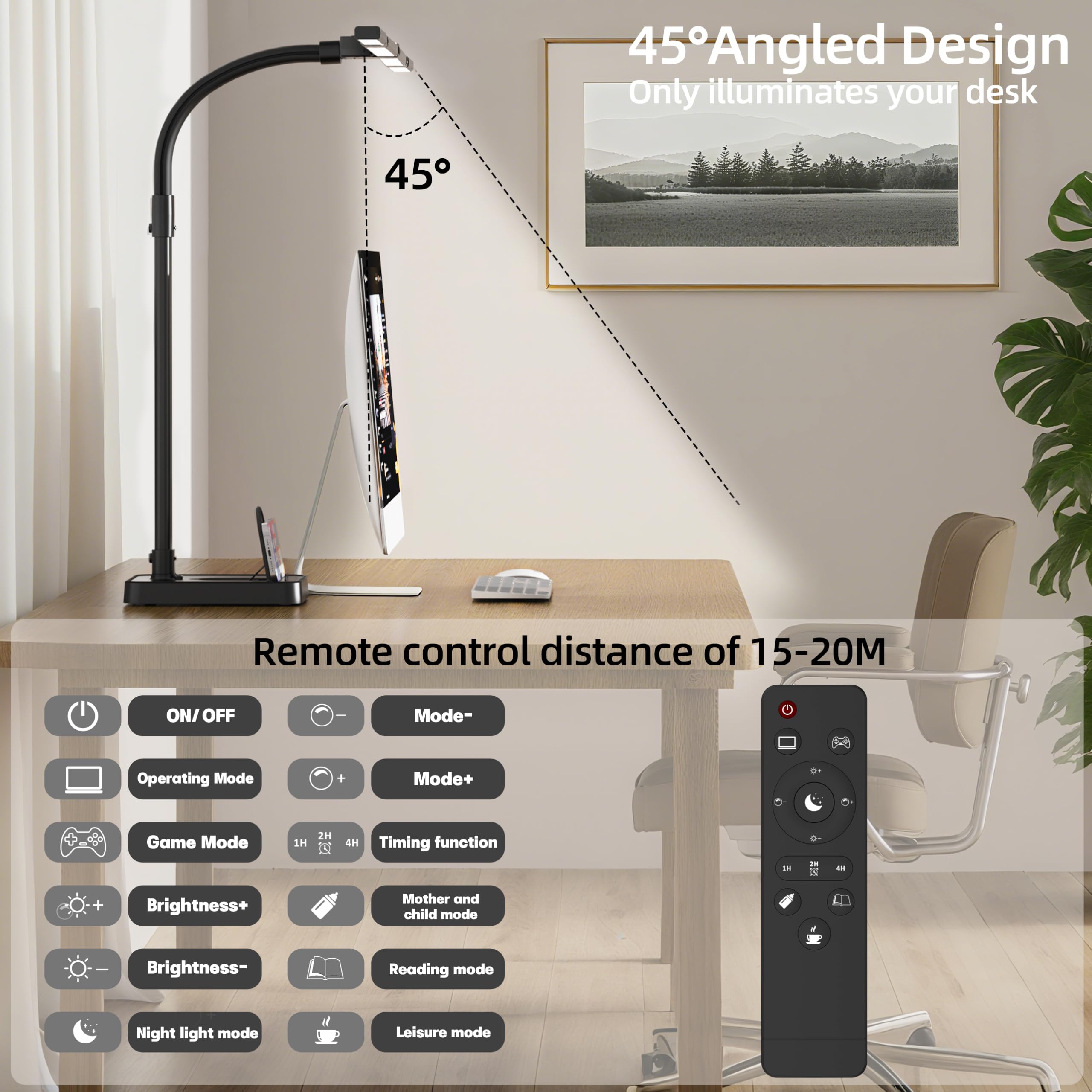 CJJFACA lamp color temperature control enables warm to cool lighting quickly.