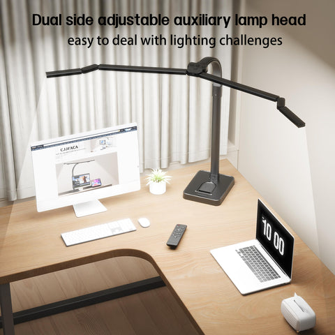 CJJFACA desk lamp gooseneck allows precise positioning for task lighting.