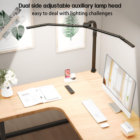 CJJFACA desk lamp head tilt enables precise lighting for study