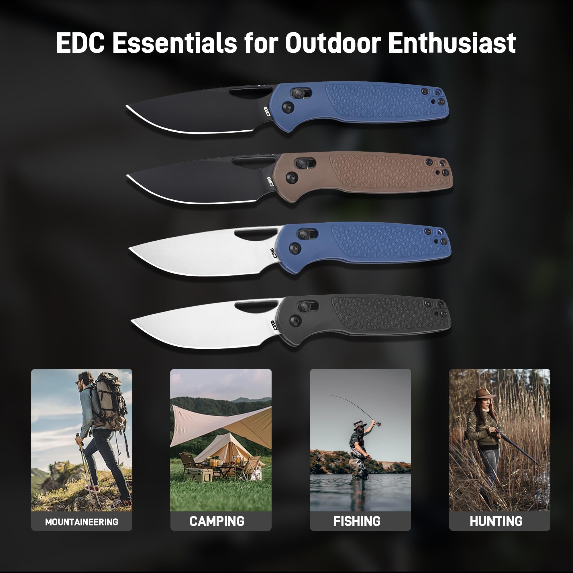 CJRB Acacia compact knife ideal for camping and hiking