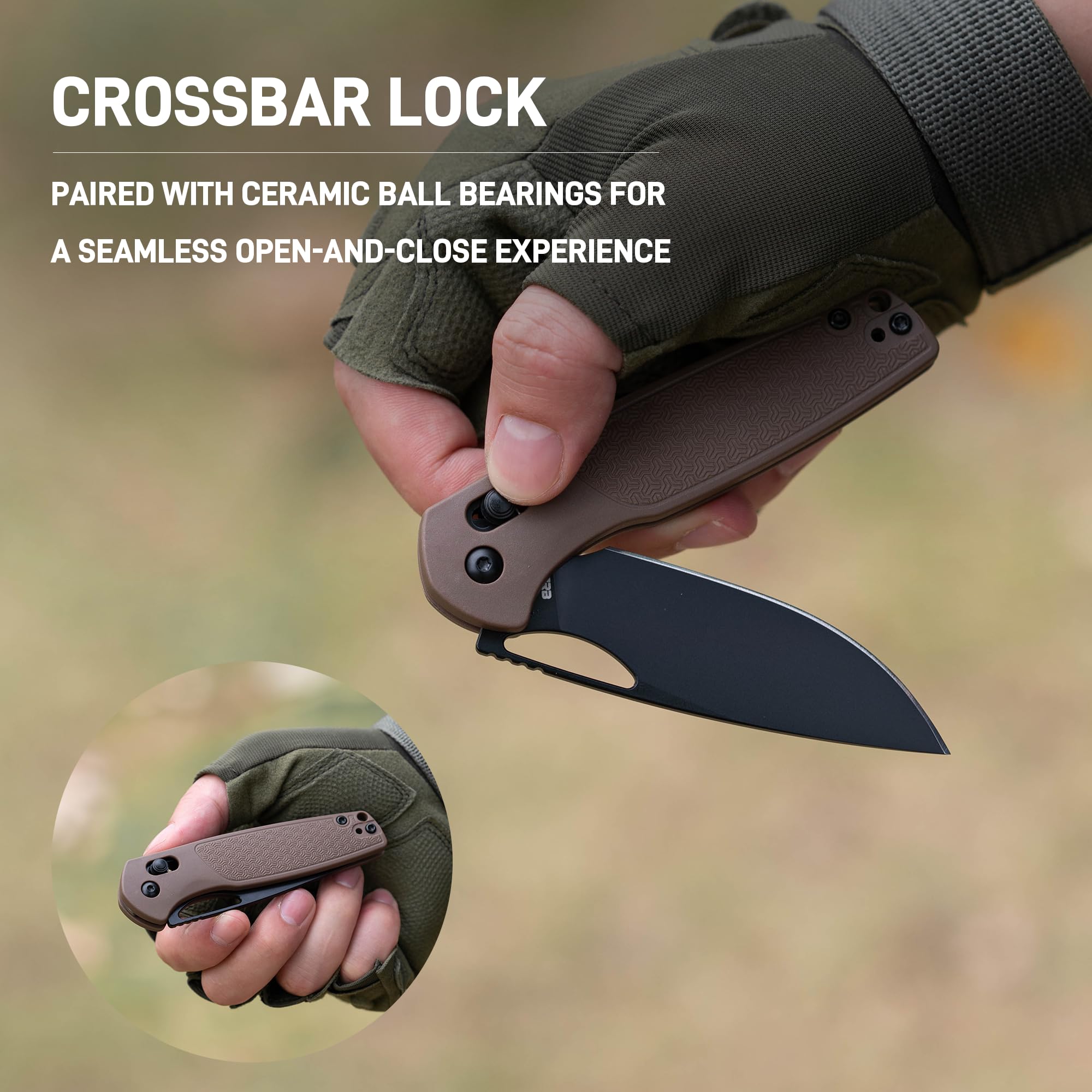 CJRB Acacia pocket knife pocket clip for secure everyday carry