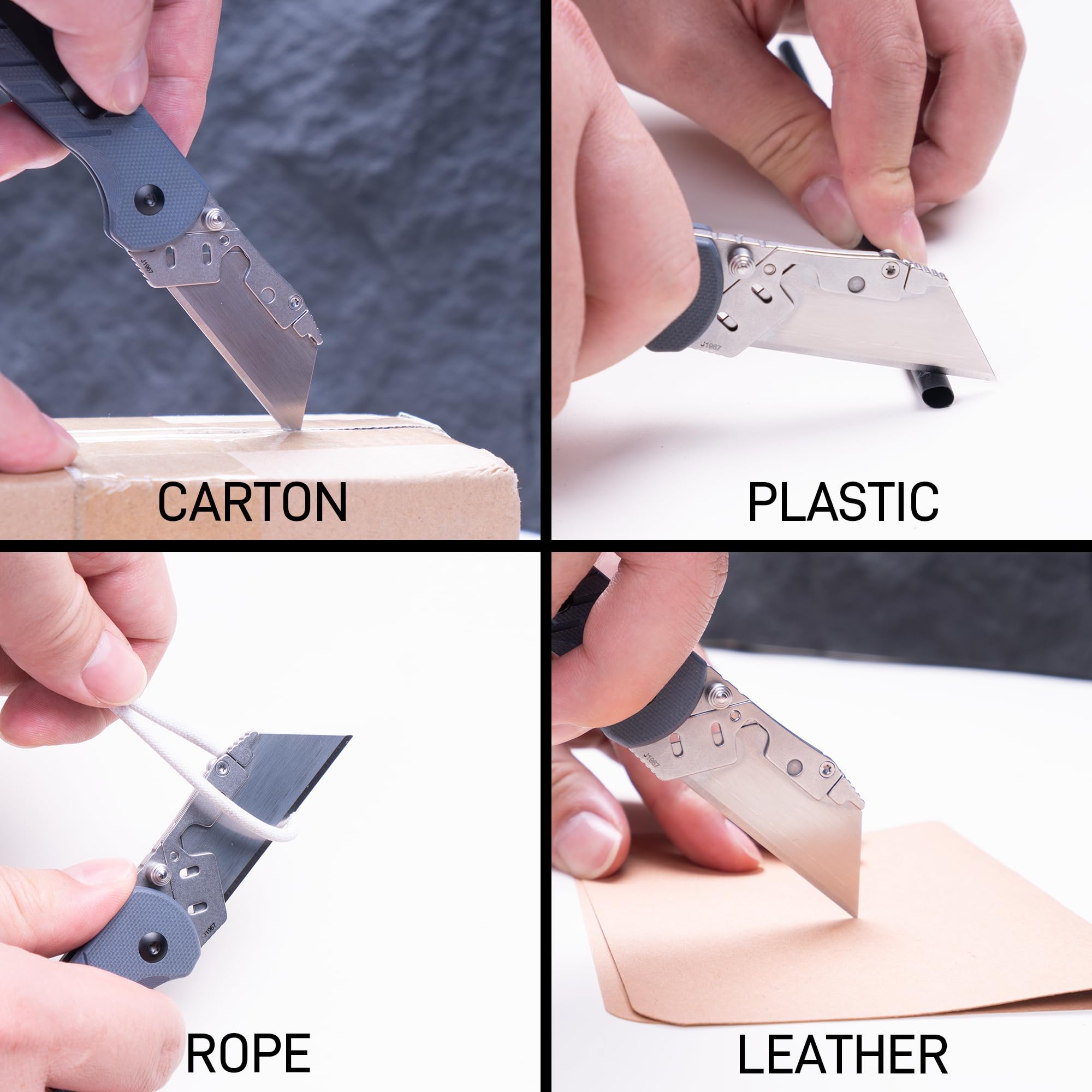 CJRB Boxer pocket clip and lanyard hole for easy carry