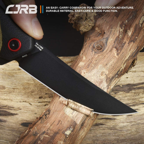 CJRB Gobi knife featuring a non-reflective PVD coating for glare reduction.