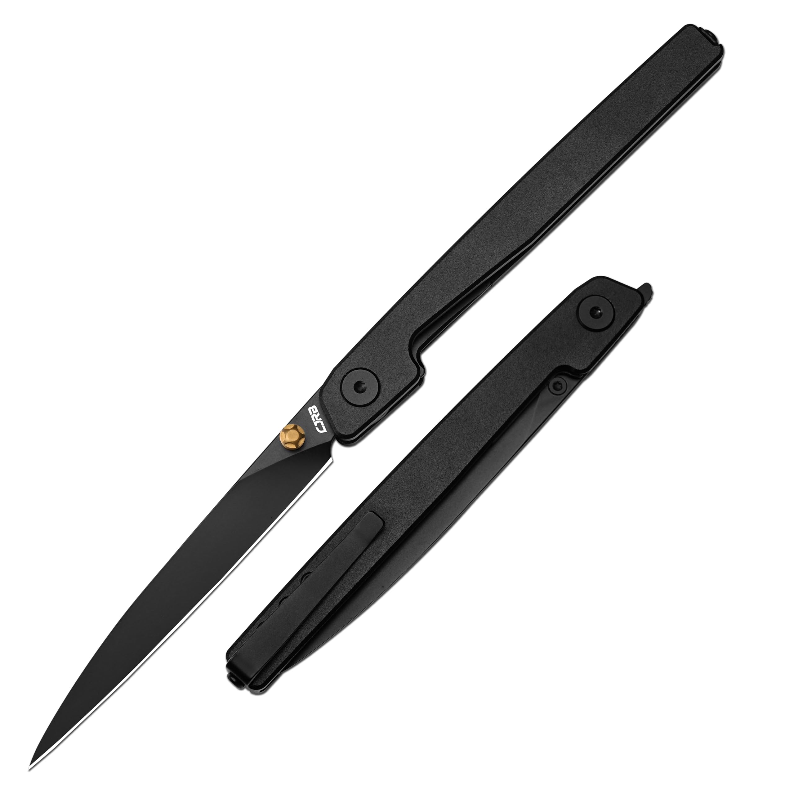CJRB Lanky 3.58-inch blade with black PVD coating for precise daily tasks.