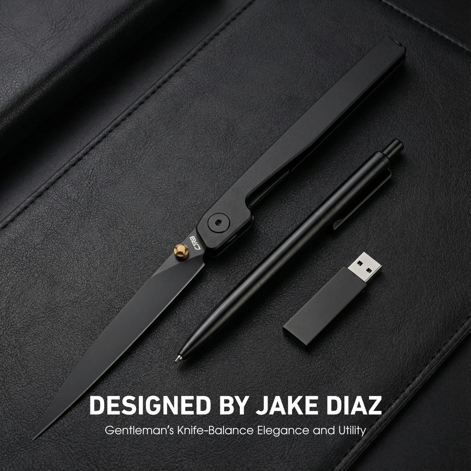 CJRB Lanky black PVD coating adds style and corrosion resistance.