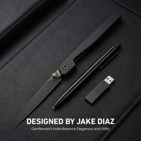 CJRB Lanky black PVD coating adds style and corrosion resistance.