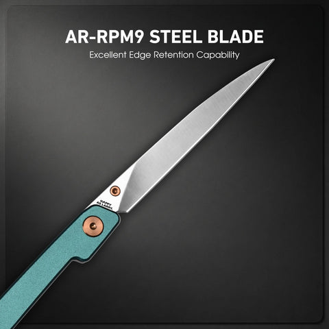 CJRB Lanky EDC knife liner lock provides secure blade during use.