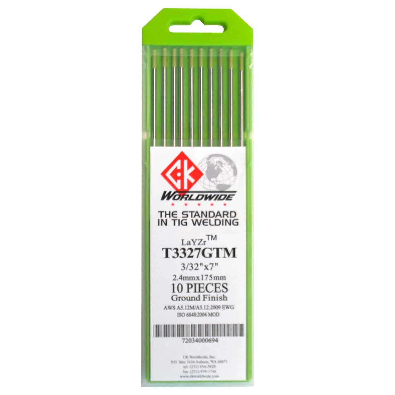 CK Worldwide Layzr tungsten electrode tip geometry for stable welding starts