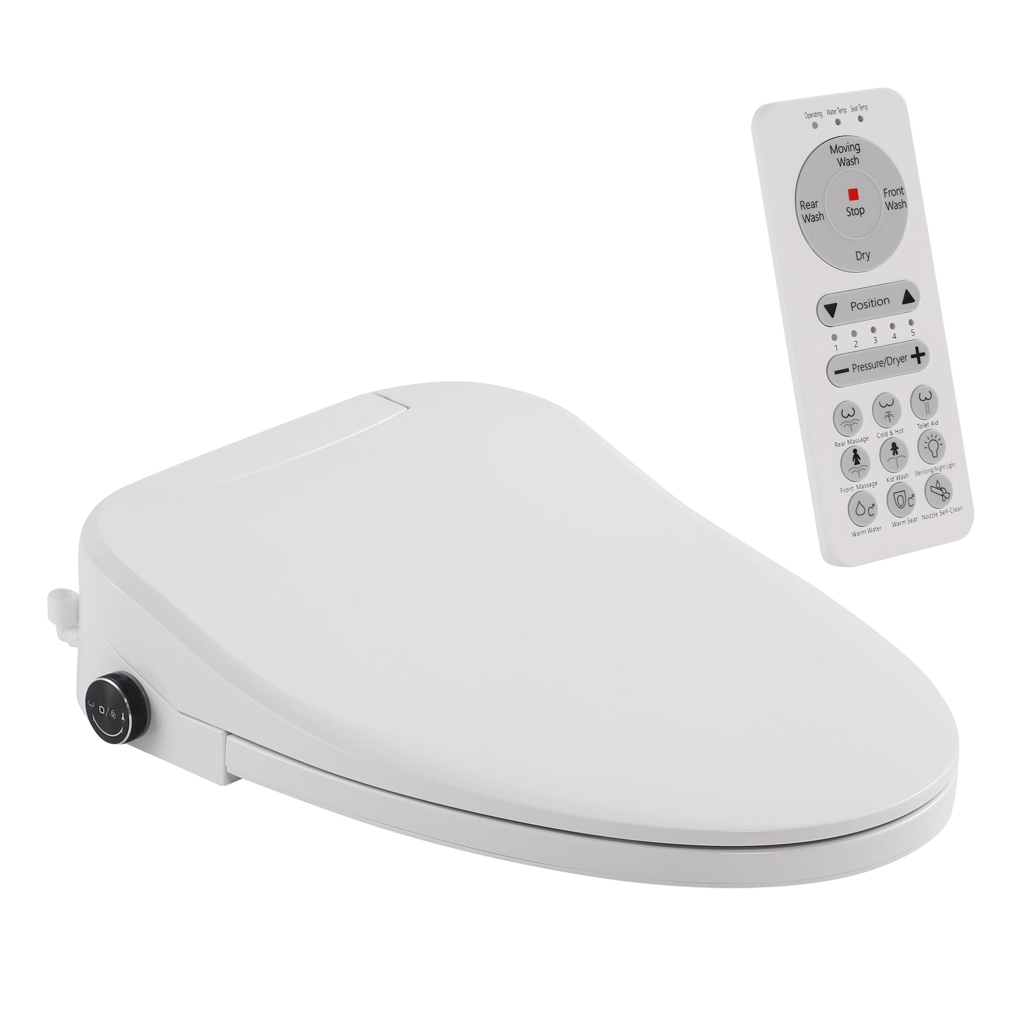 Ckptlsyk elongated bidet seat remote control for easy operation