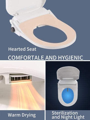 Ckptlsyk heated bidet seat provides warm comfort during cold mornings