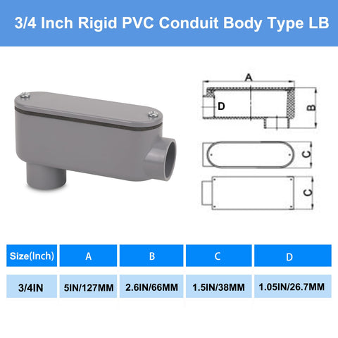 CKVIHAV LB conduit body cover and gasket with sealing for outdoor use