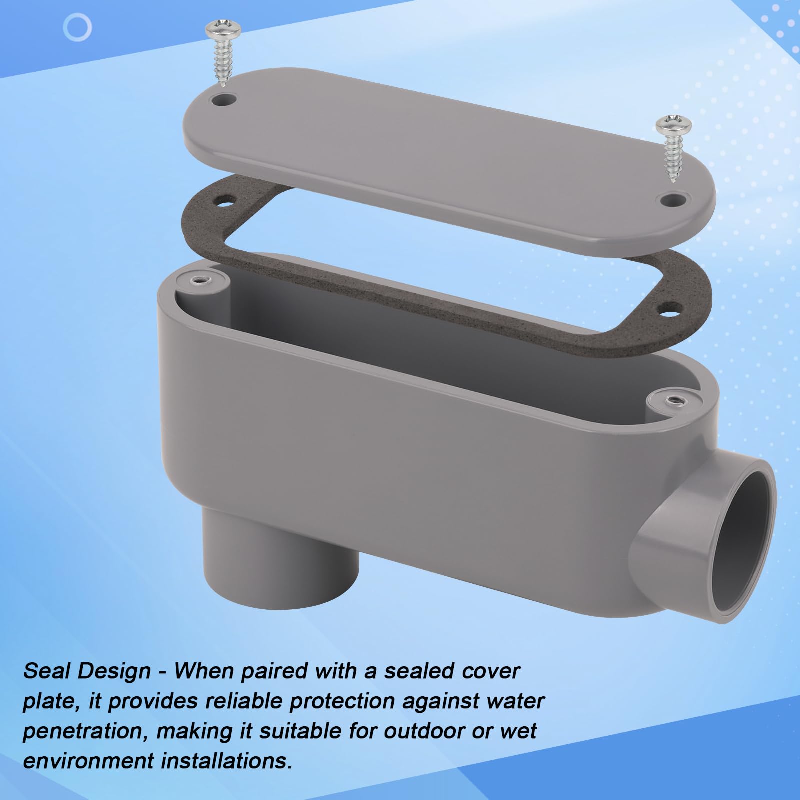 CKVIHAV LB conduit body right view showing compact space saving profile