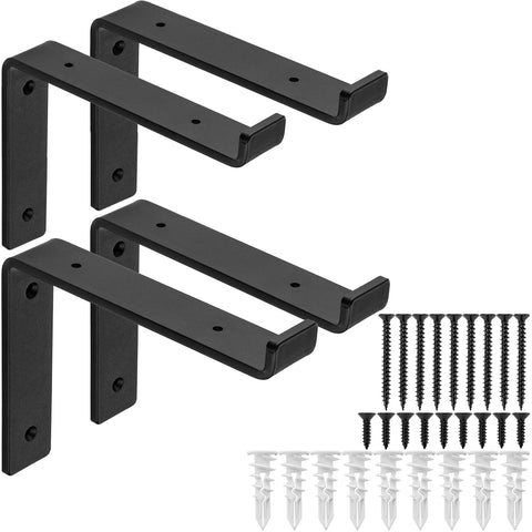 Claimed Corner heavy-duty bracket front view supports sturdy open shelves