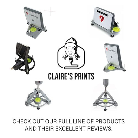 Claire's Prints MLM2Pro stand showing a stable base on varied surfaces.