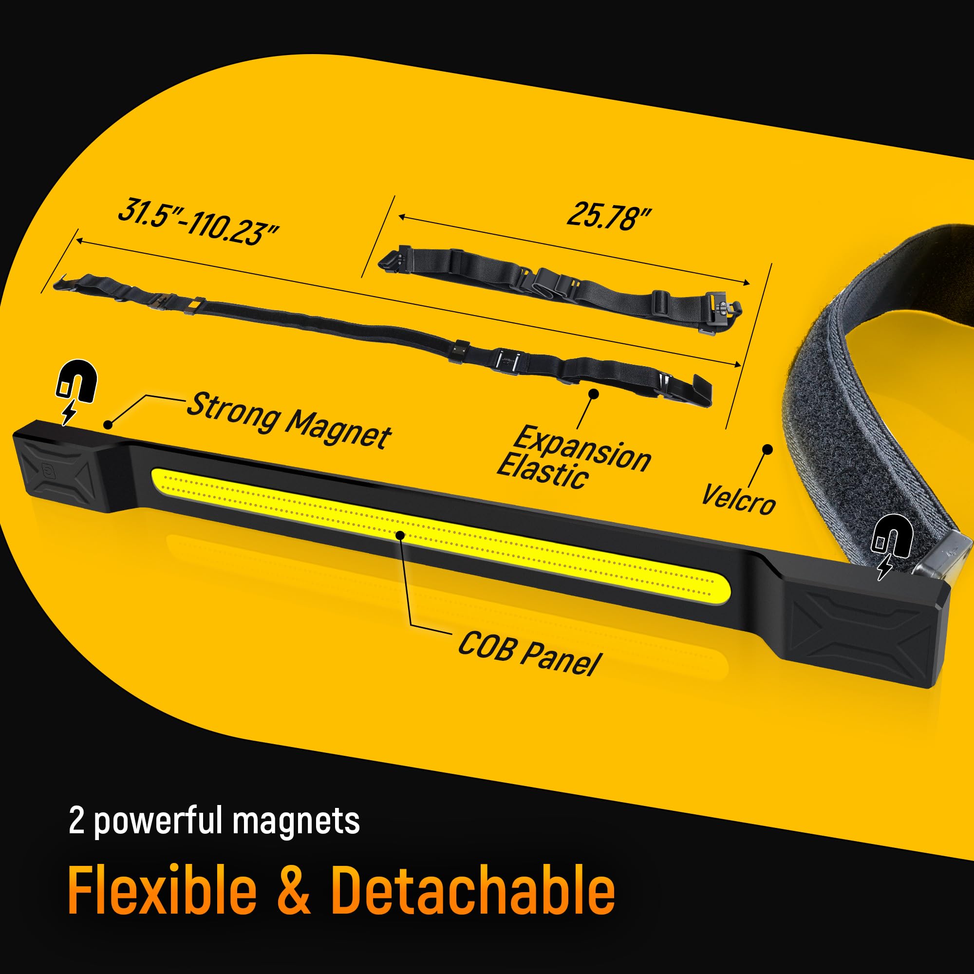 CLAKAP 360-degree rotation lets you aim light precisely.