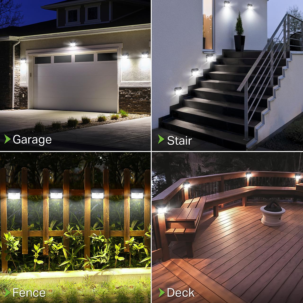CLAONER motion-sensor solar wall light enhances yard safety at night