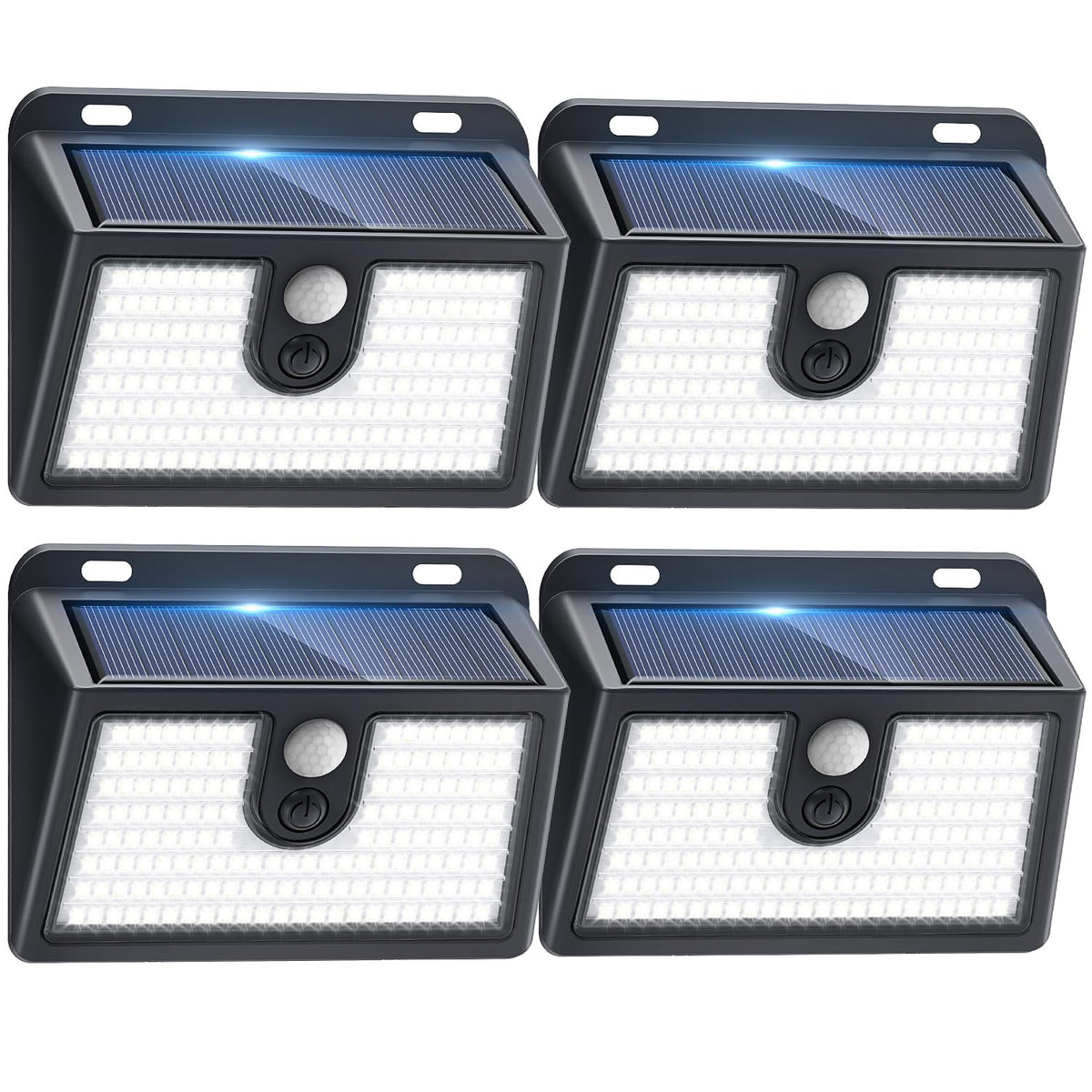 CLAONER solar motion sensor light front view enhances outdoor security at entryways.