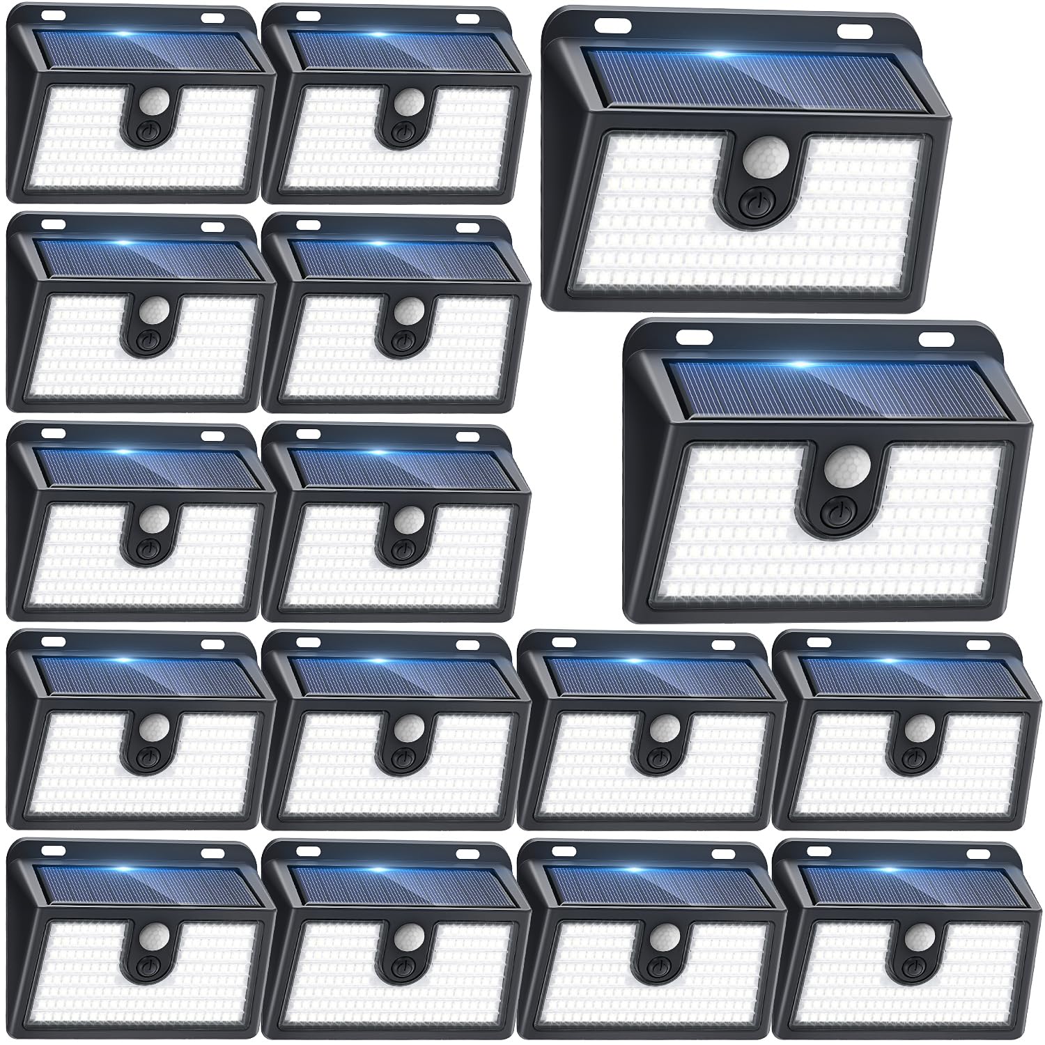 CLAONER solar motion sensor outdoor light front view delivers bright security illumination for yard and entry.