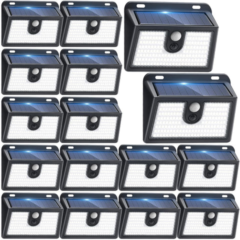 CLAONER solar motion sensor outdoor light front view delivers bright security illumination for yard and entry.