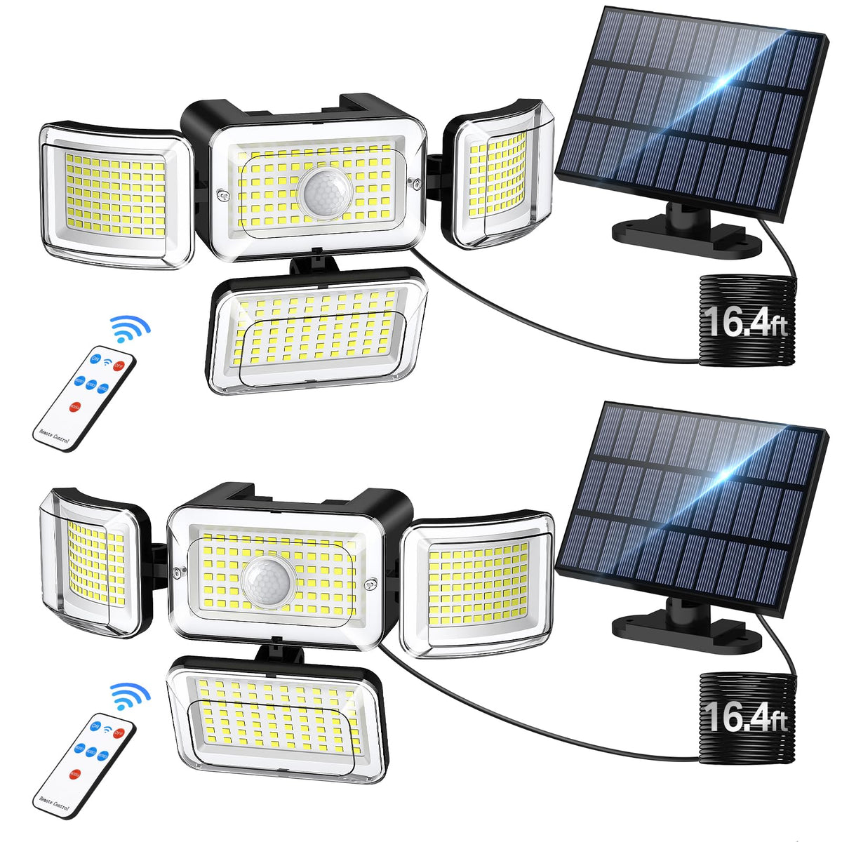 CLAONER solar security light panel with high-efficiency cells for fast charging and reliable illumination.