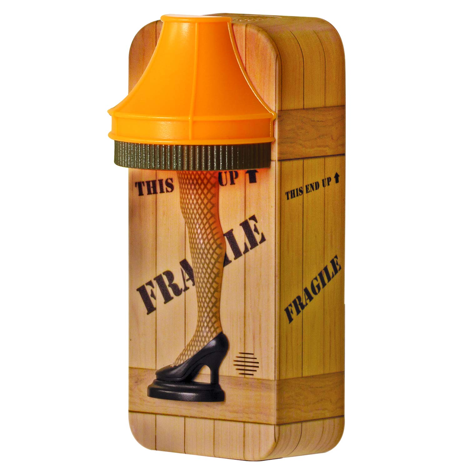 Clapper Christmas Story Leg Lamp night light with quotes adds nostalgia.