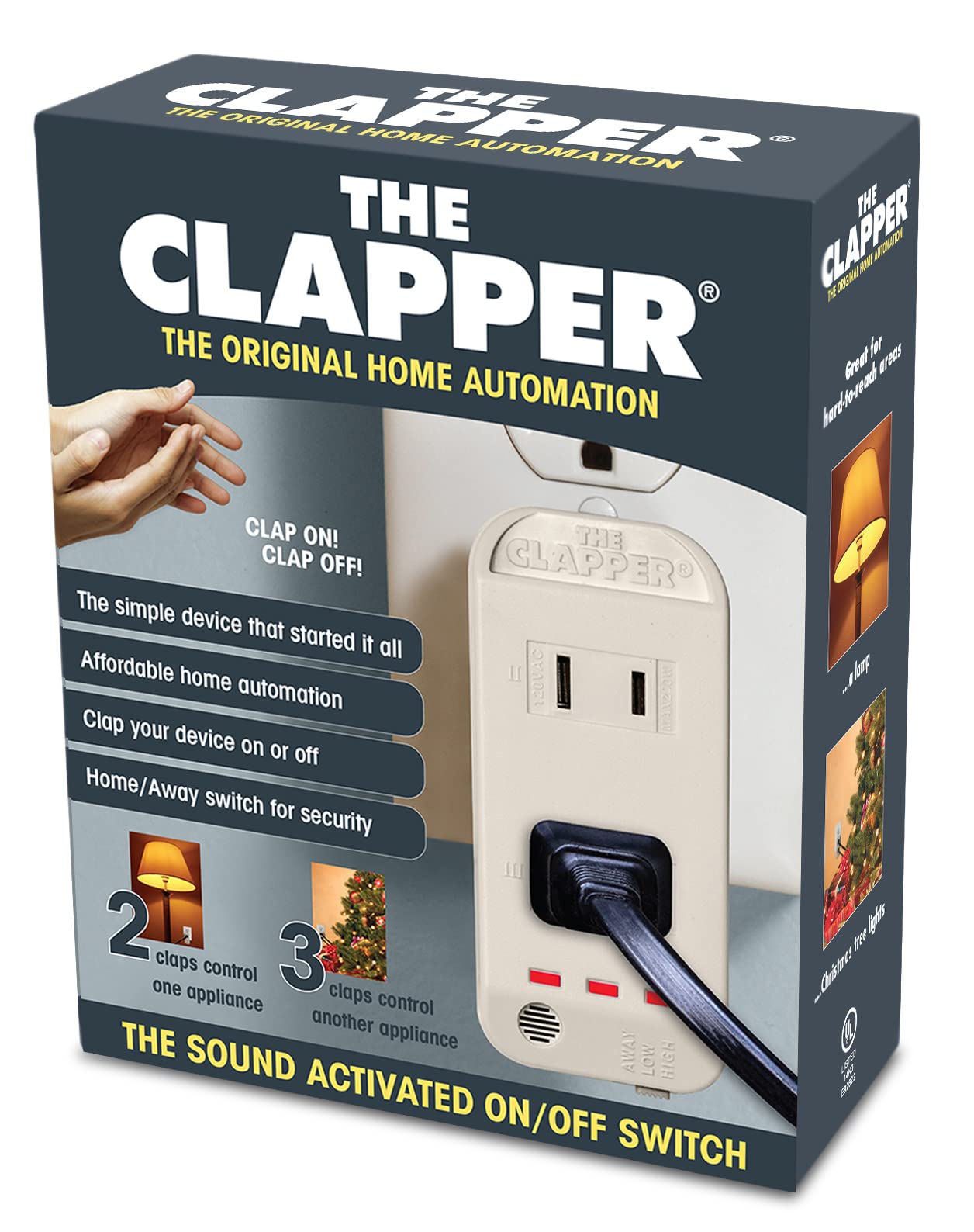 Clapper two-appliances setup enables quick control of two devices with claps.