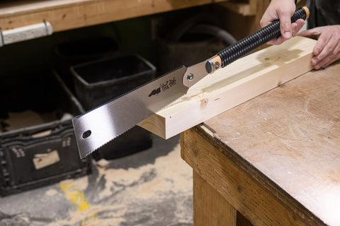 Beech wood handle by Clarke Brothers provides ergonomic grip during detail work.