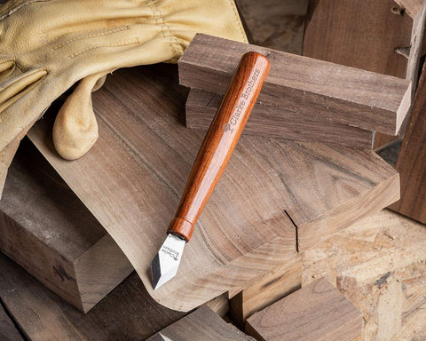 Clarke Brothers marking knife sheath closed protects blade during storage.