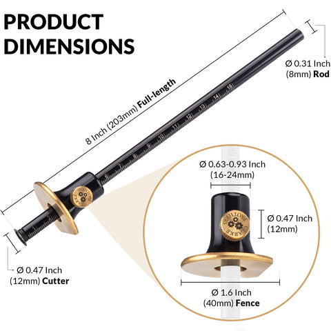 Clarke Brothers roll-stop fence demonstrates precise guides on the gauge.