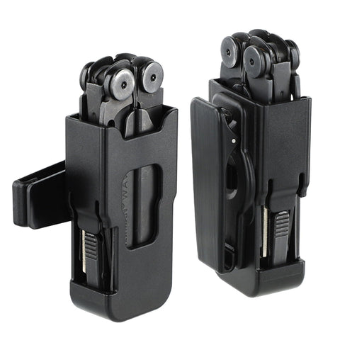 ClaspVital Wave 360 rotating clip holster for secure belt access during outdoor work.