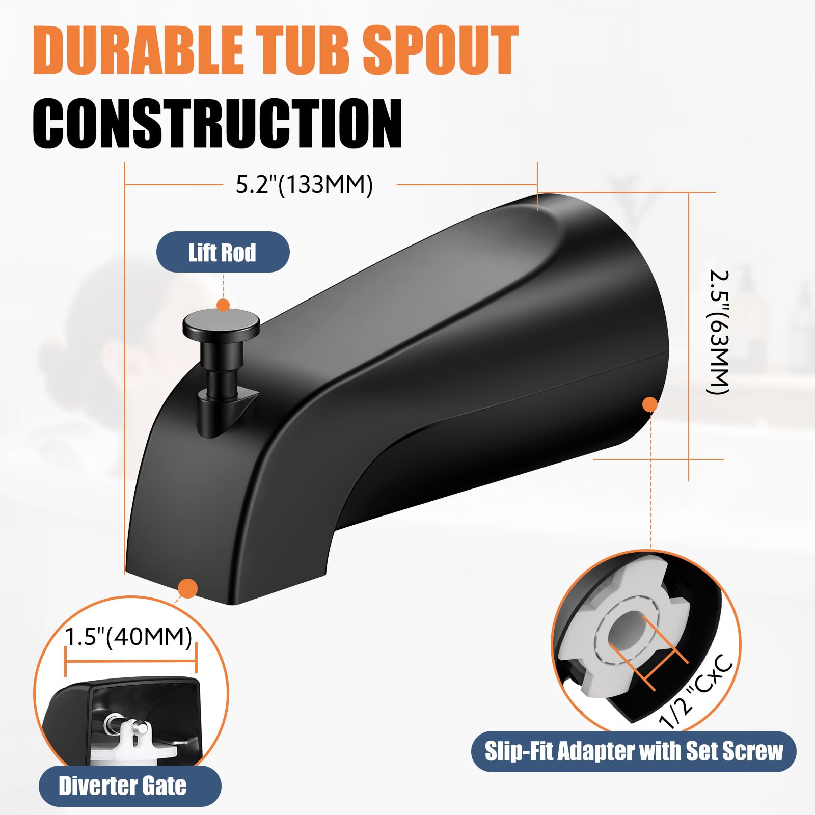 Claywie corrosion-resistant matte black finish for modern bathroom style.