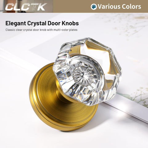CLCTK adjustable-latch knob fits most standard doors 1-3/8 to 1-3/4 inch.