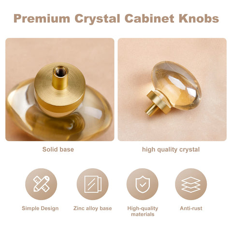 CLCTK brass hardware pull knob oval pack elevates storage with refined, durable hardware.
