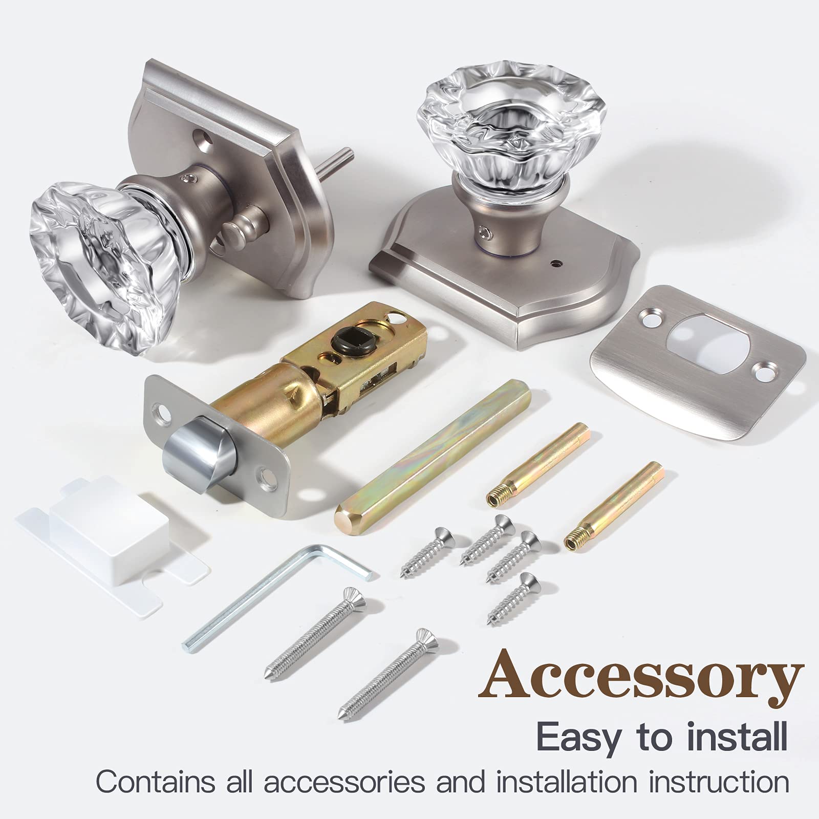 CLCTK privacy interior knob provides inside locking without keys, convenient for shared spaces