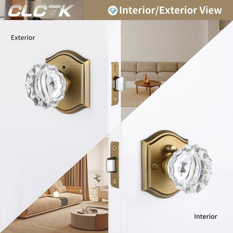 CLCTK push-button lock interior knob for easy access