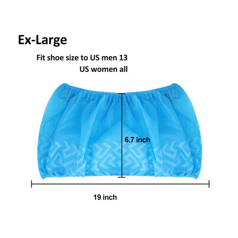 Cleaing XL disposable shoe covers anti-slip sole provides traction.