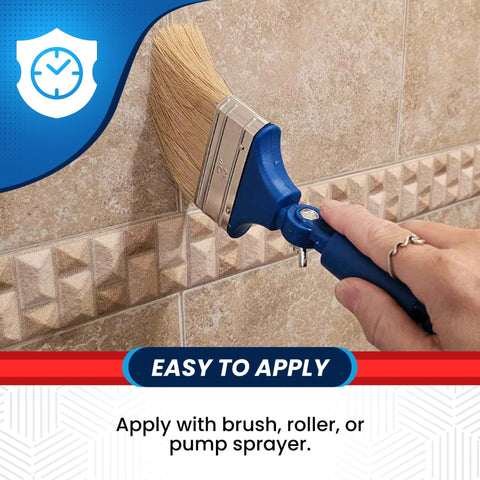 Clean-eez Grout Sealer stone-safe formulation preserves natural stone beauty.