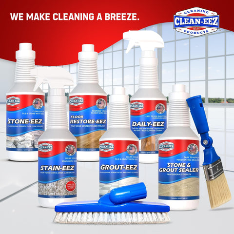 Clean-eez multi-surface sealing kit suitable for kitchen and bath tiles.