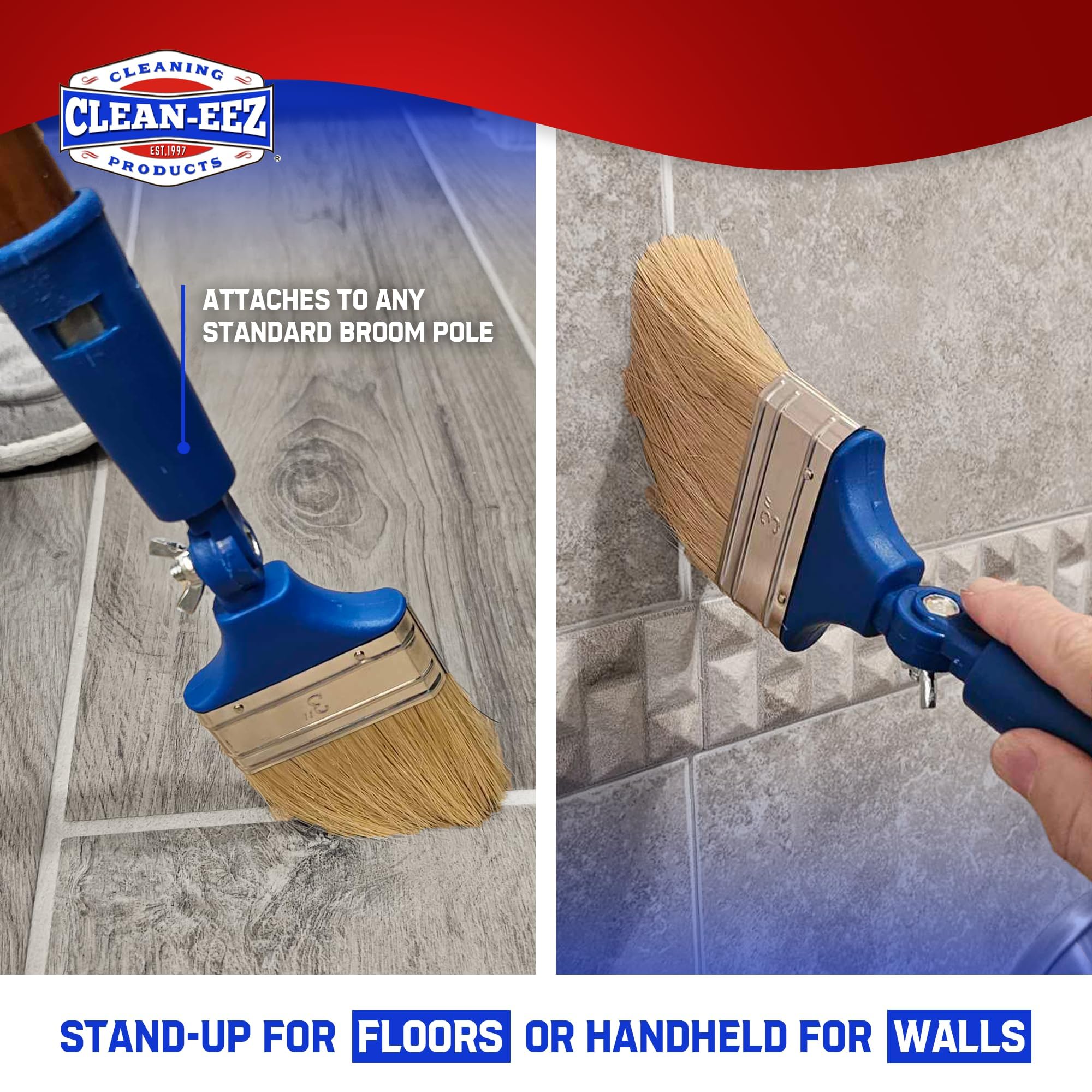 Clean-eez water-oil barrier formula resists spills on tile and grout.