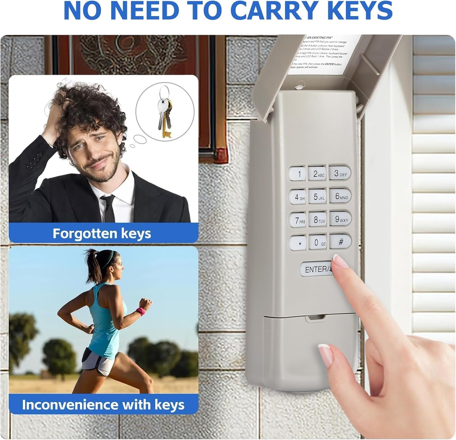 Cleantt keypad backlit numbers enable readability in low light conditions.