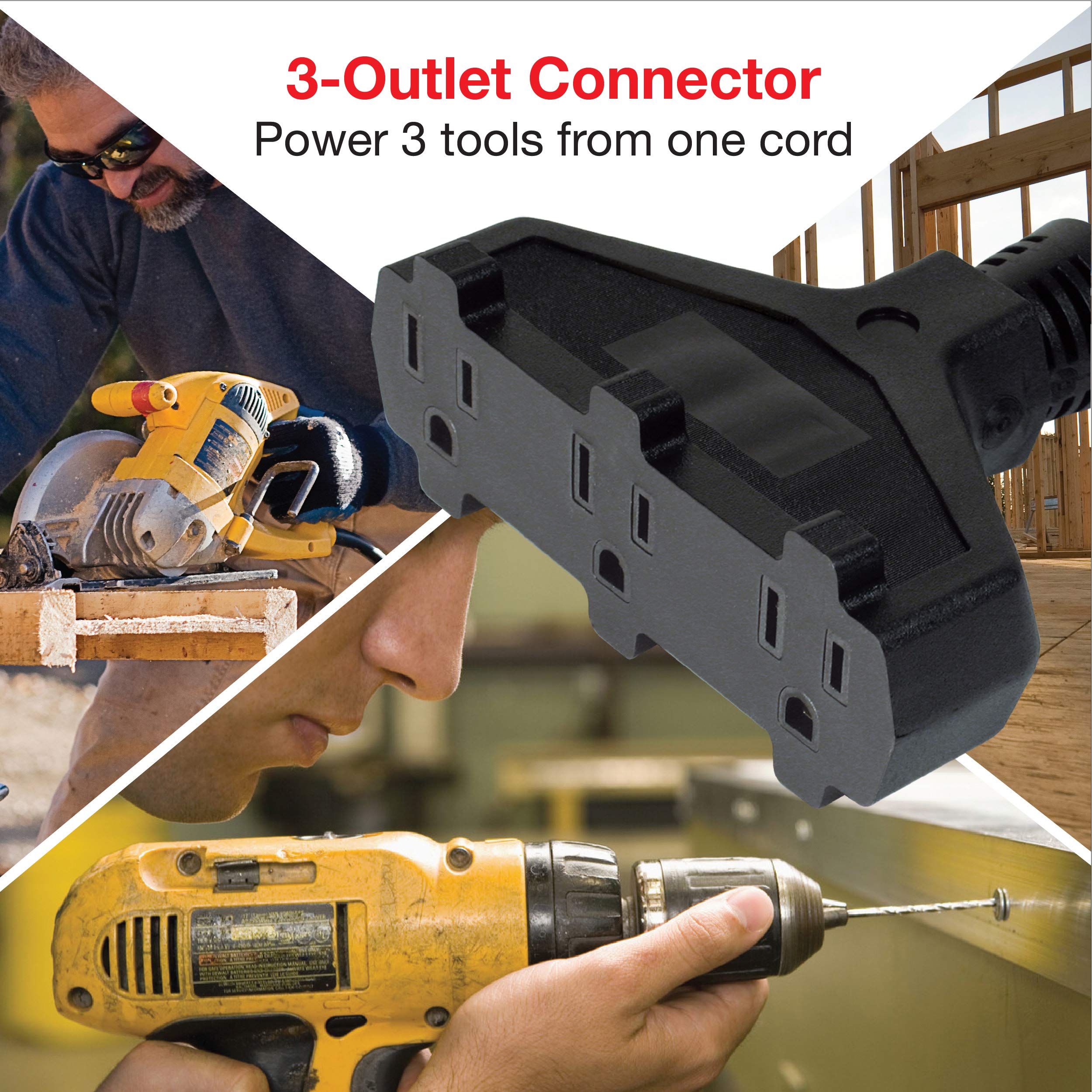 Clear Power CPCO90003 15 amp rating suits common appliances and tools.