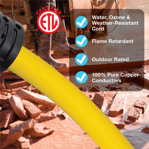 Clear Power CPCO90003 bright yellow visibility on outdoor work sites.