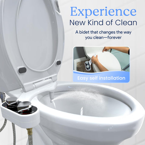 CLEAR REAR dual nozzle offers rear and feminine wash for comprehensive cleansing