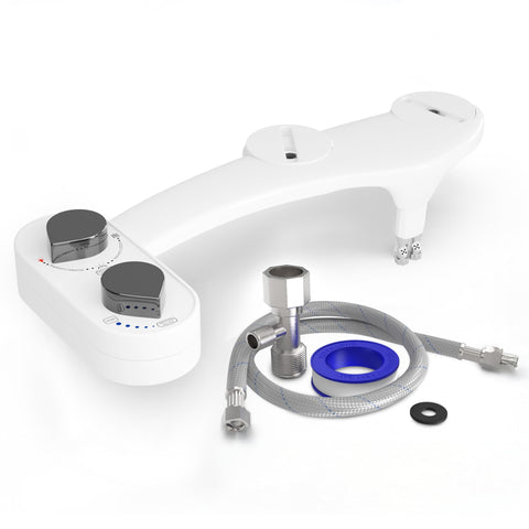 CLEAR REAR non-electric design fits most toilets.