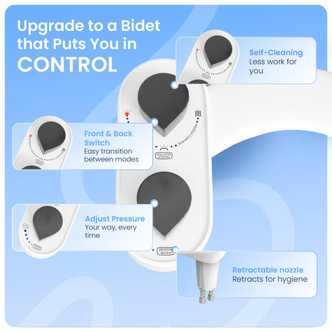 CLEAR REAR self-cleaning nozzles with guard ensure hygienic performance.