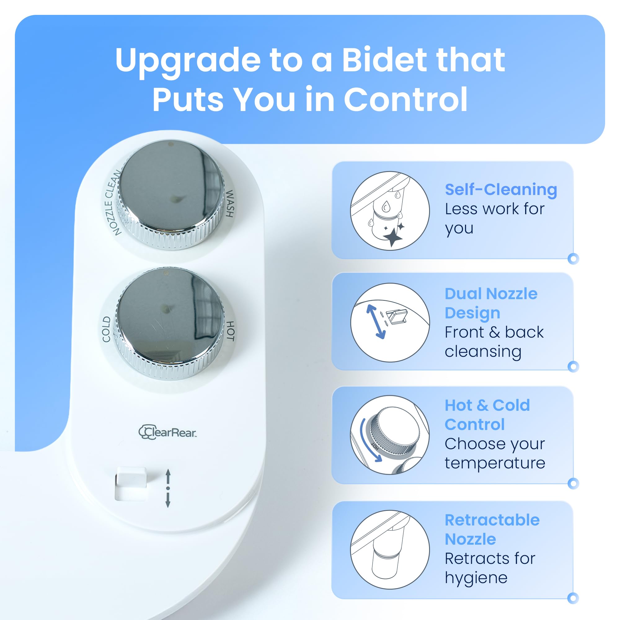 CLEAR REAR easy installation shown in minutes without tools.