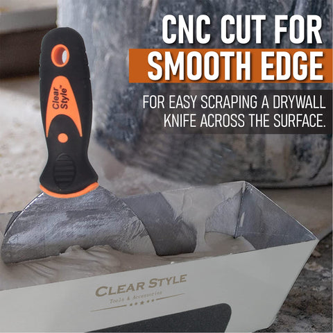 CLEAR STYLE 2-pack mud pans offer flexibility for multiple compounds